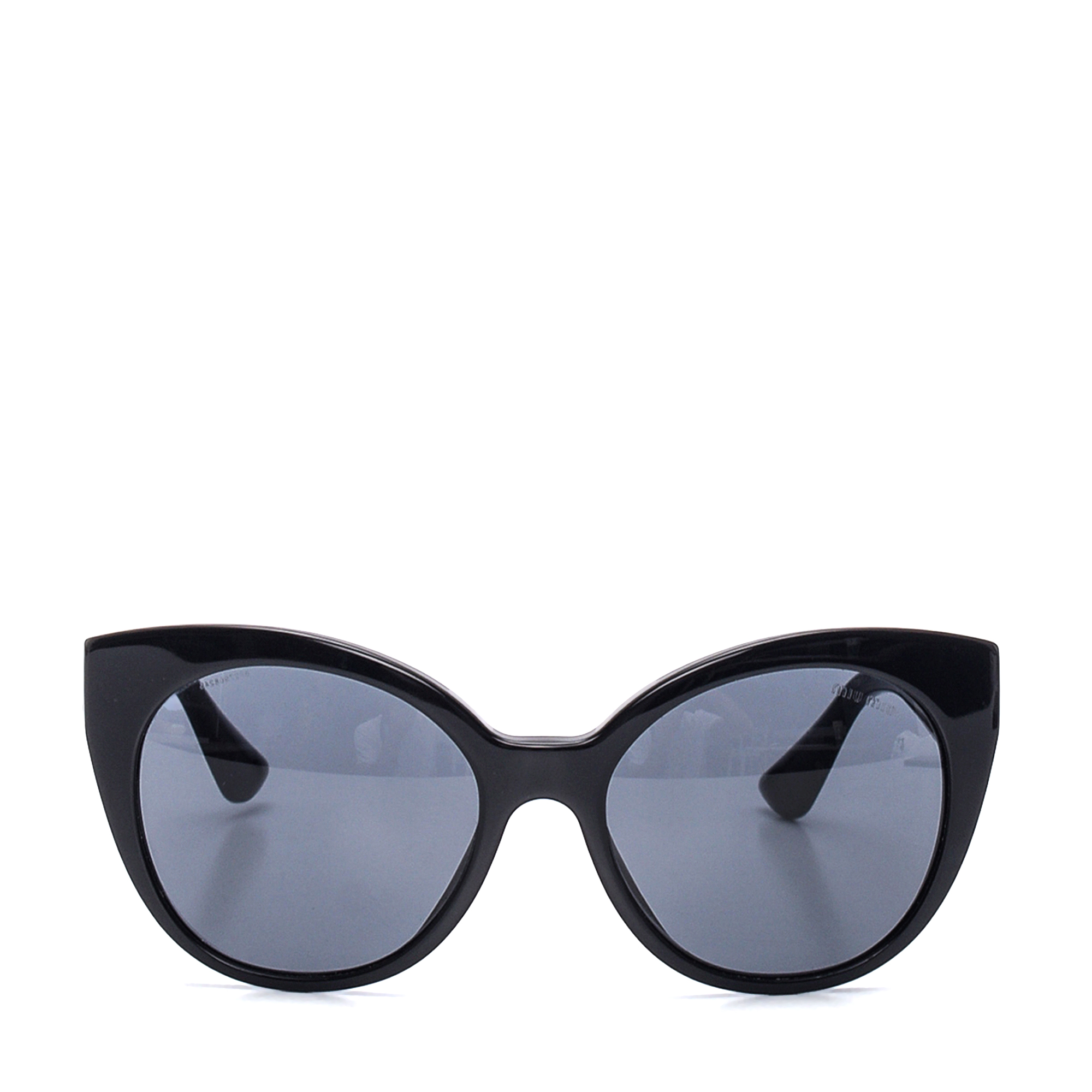 Miu Miu - Black Crystal Cat Eye Sunglasses